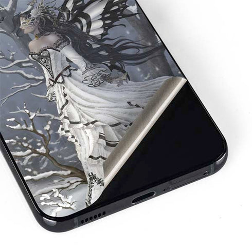 Fairy with Owl in Snow by Nene Thomas Galaxy S22 Plus Skin